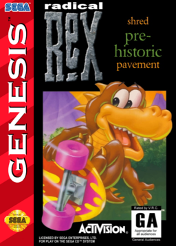 Radical Rex box art for Sega Mega Drive